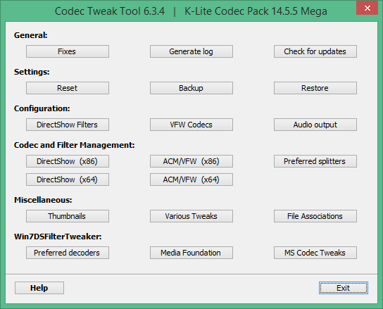 K-Lite Codec Pack