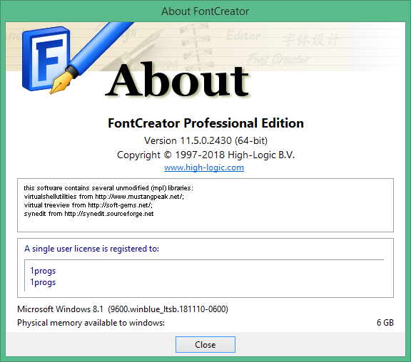 fontcreator код активации