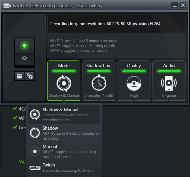 Nvidia ShadowPlay