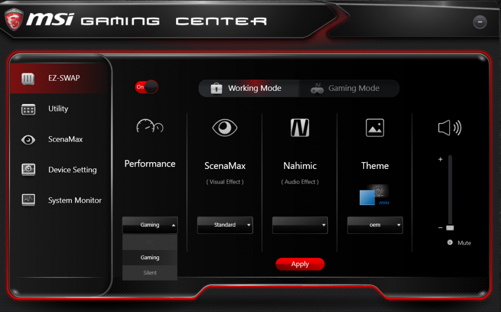 msi gaming app скачать