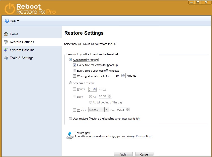 Reboot Restore Rx