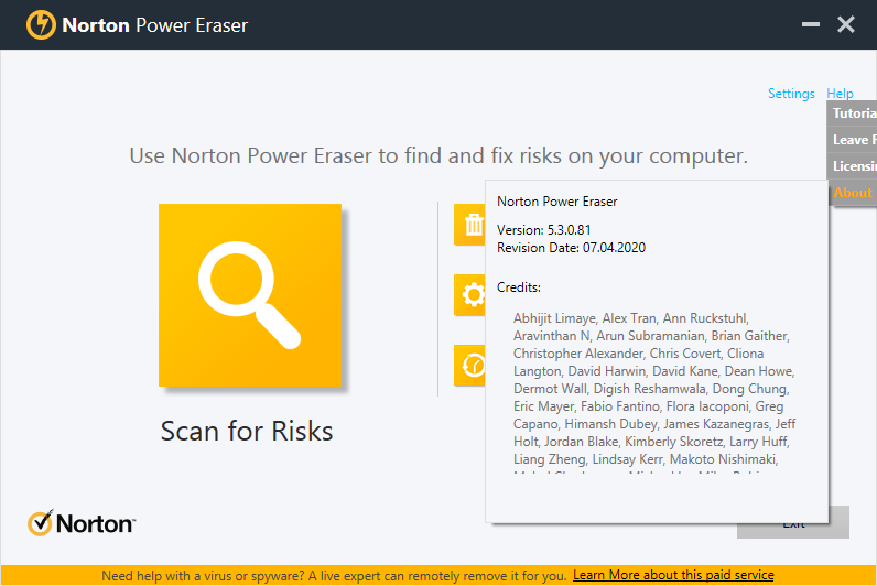 Norton Power Eraser скачать