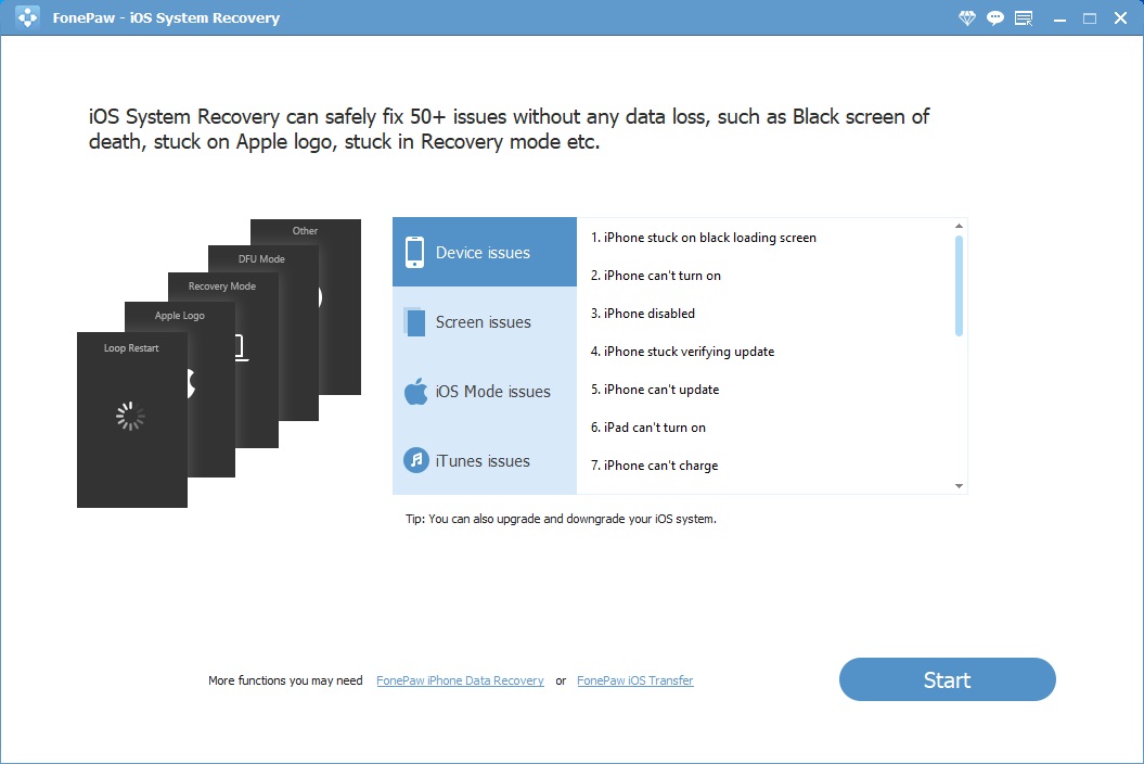 FonePaw iOS System Recovery