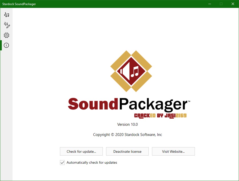 SoundPackager крякнутый