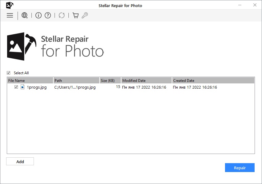 Stellar Repair for Photo