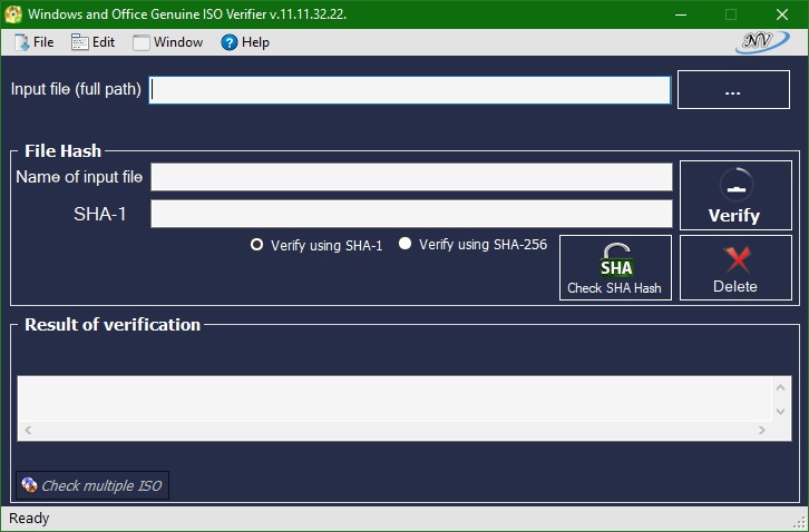 Windows and Office Genuine ISO Verifier
