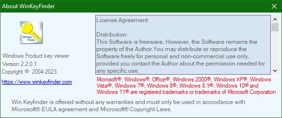 WinKeyFinder скачать