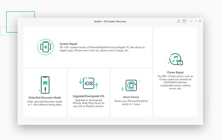 AnyFix iOS System Recovery