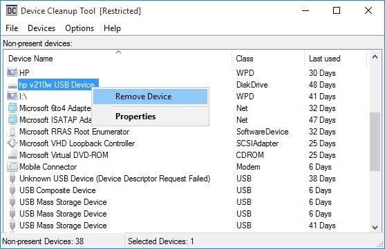 Device Cleanup Tool